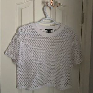 Forever 21 Cropped T-Shirt with Holes